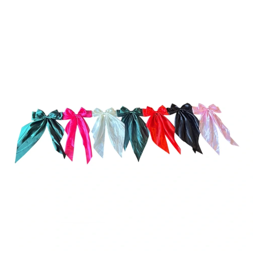 Christmas holiday bow garland 7 bow/50” length